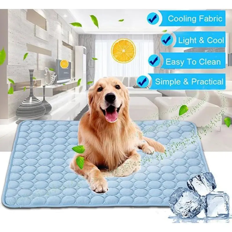 Kühlmatte für Hunde und Katzen - Farbe Blau