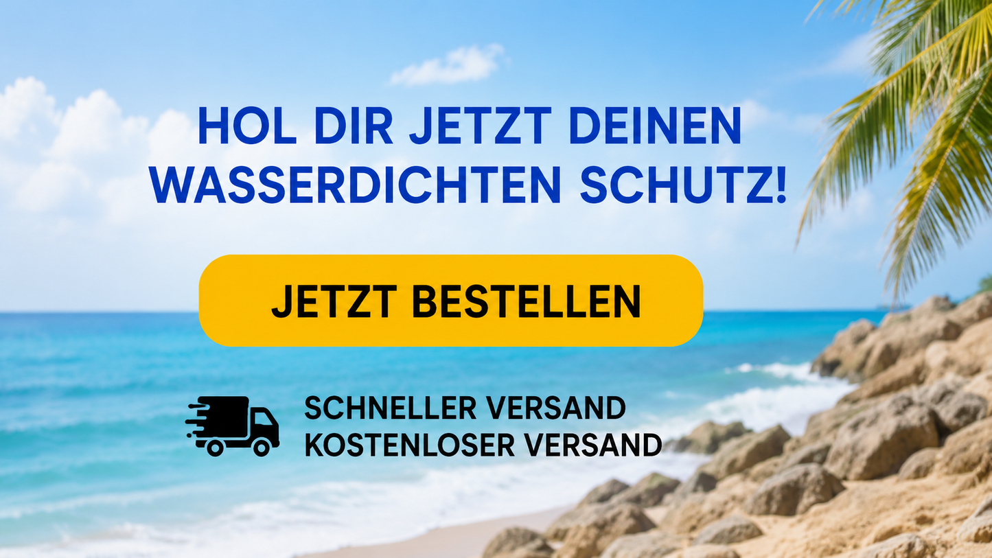 FONKEN Full View Wasserdichte Hülle für Telefon Unterwasser Schnee Regenwald Transparente Trockentasche Schwimmtasche Große Handyhüllen