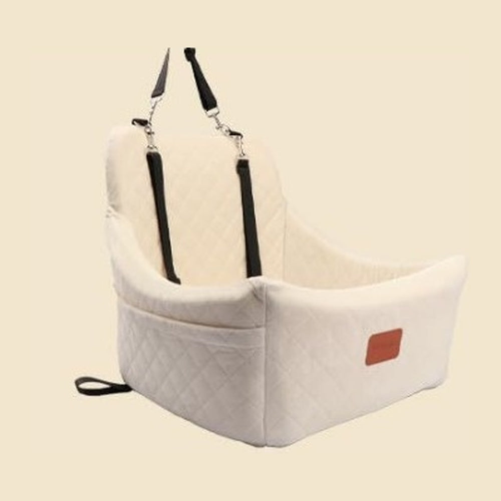 Hunde-Autositz in Beige