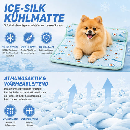 Ice-Silk Kühlmatte: atmungsaktiv und wärmeableitend